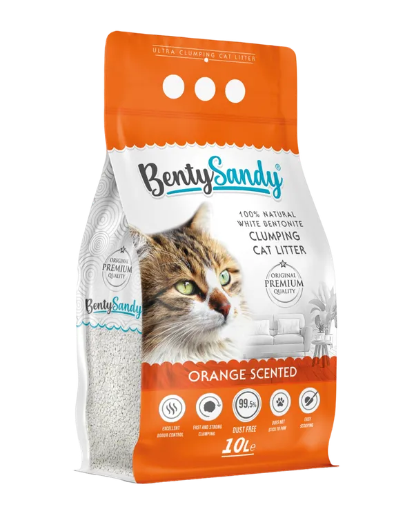 Arena para Gatos Bentysandy Ultra absorbente y Ultra aglomerante 100% Bentonita 10L/ 8.7Kg